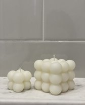 Set van 1 grote bubbel kaarsen en 1 Kleine Bubble kaars- bubble candle - bubbelkaars - Sfeerlicht- ZHDESIGN - Vegan