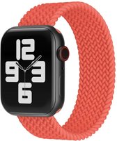 Smartphonica Gevlochten bandje voor Apple Watch 38/40/41 mm - Rood / Lengte: S / Nylon