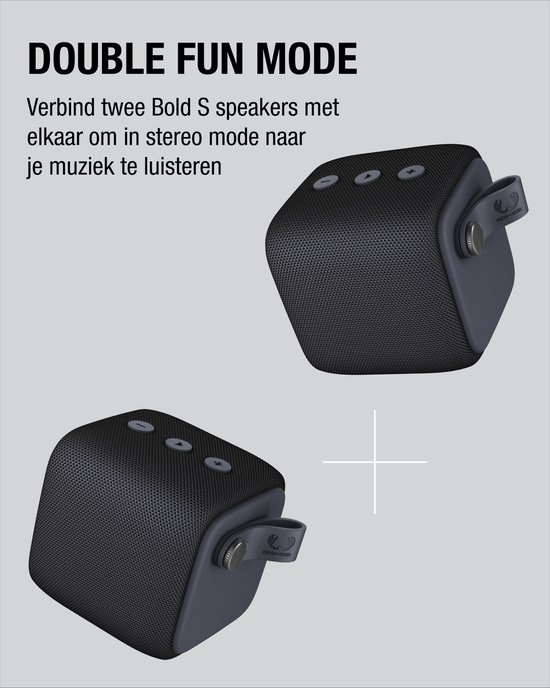 Fresh 'n Rebel - Draadloze Bluetooth speaker - Rockbox Bold S - Storm Grey  | bol