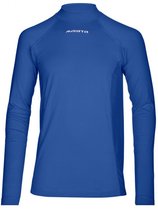 Masita | Thermoshirt Dames Lange Mouw Colshirt Skin Trainingsshirt Heren Kind Unisex 100% Polyester Sneldrogend - ROYAL BLUE - 164
