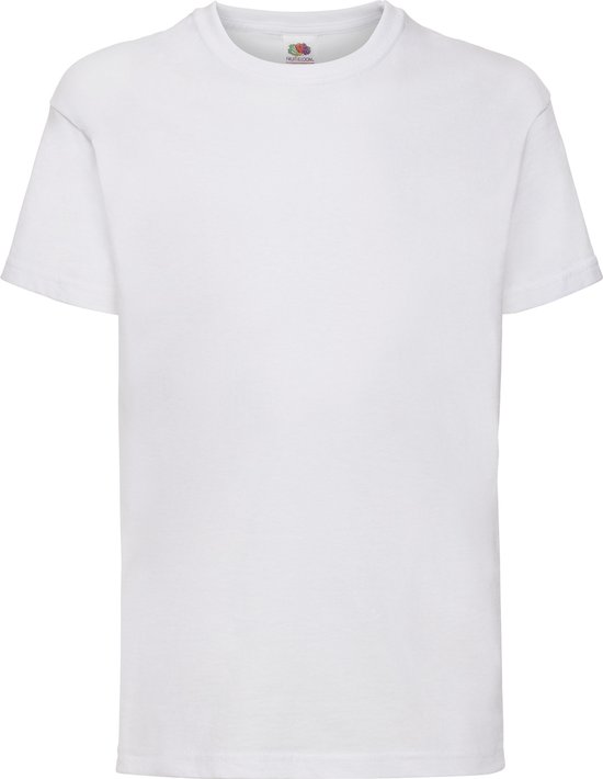 10-pack T-shirts Fruit of the Loom ronde hals wit-white-4XL