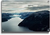 Walljar - Lysefjorden - Noorwegen - Muurdecoratie - Plexiglas schilderij