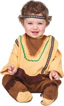 VIVING COSTUMES / JUINSA - Bruin en lichtbruin indianen kostuum voor baby's - 7 - 12 maanden