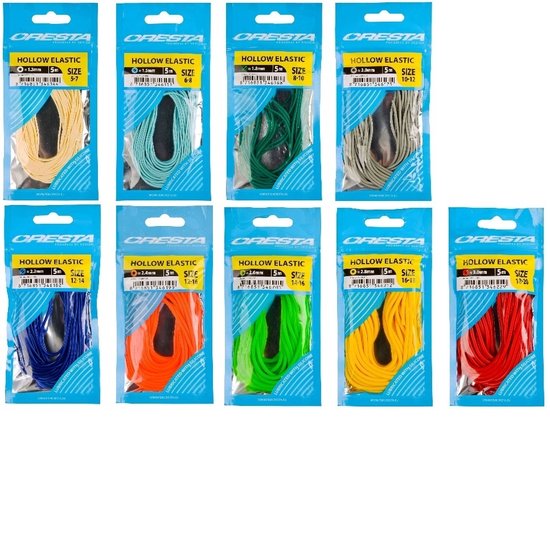 Cresta Hollow Elastic - 1.8mm - 5.00m - Hunter Green - Donkergroen van Cresta — afbeelding 2