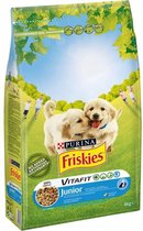 FRISKIES Vitafit Junior Kroketten - Kip, met melk en toegevoegde groenten - Voor puppy - 4 kg