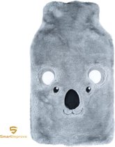 SmartImprove - Warmwaterkruik - Met deksel - 1,8L - Voor gezellige avonden - Fluffy - Voor kinderen Volwassenen - Koala