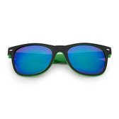 Freaky Glasses® – Classic Style - Festival Bril – Rave Zonnebril – Dames – Heren - Groen - Blauw