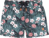 DJ Dutchjeans jongens zwembroek aop Flowers Green
