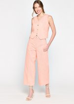 LOLALIZA Gestreepte broek - Oranje - Maat 46