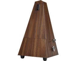 Metronoom - Boston BMM-100-WG - Analoog - Met bel - 40-208 bpm - Pyramide - Houtnerf