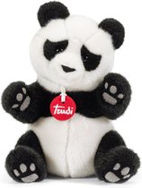 Trudi Classic Knuffel Panda Kevin 21 cm - Hoge kwaliteit pluche knuffel - Knuffeldier voor jongens en meisjes - Wit Zwart - 16x21x12 cm maat S