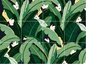 IXXI Banana Leaf Dark Green - Lotte Dirks - Wanddecoratie -  60 x 80  cm