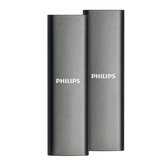 Bol.com Philips Portable Externe SSD 250 GB Duo Pack (2x 250GB) - Ultra Speed USB-C - USB A 3.2 Read 540MB/s Write 520MB/s - Win... aanbieding