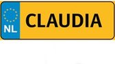 Nummer Bord Naam Plaatje - CLAUDIA - Cadeau Tip