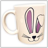 NB! Creative Boutique:Purple Bunny Mug / Paars Konijnen Mok [Paas /Easter]