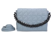 Ines Delaure Chain Bag - ketting handtas  bleu ciel
