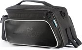 Lacros toptas - fietstas - voor bagagedrager - waterafstotend materiaal - zwart