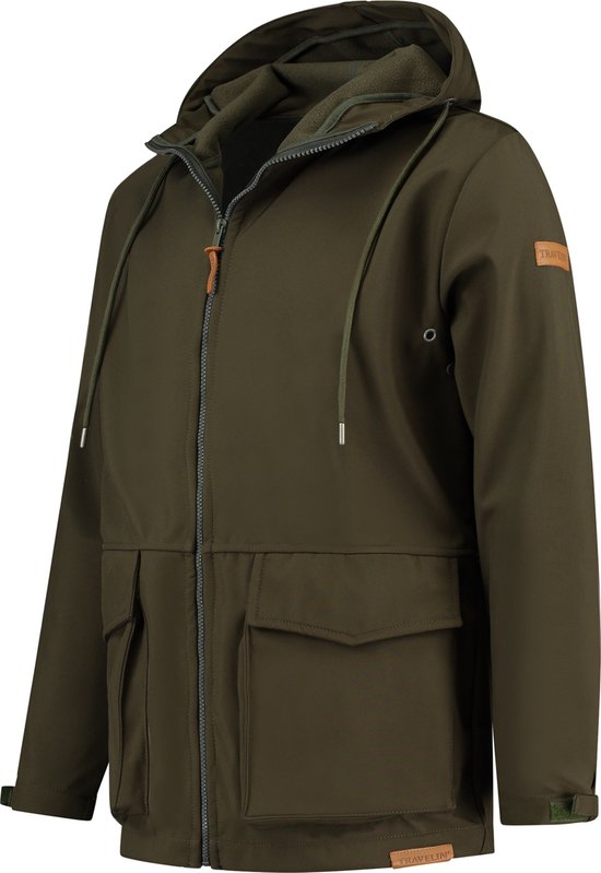 Travelin' Jack Peder - Heren Jacket - Outdoor jas mannen - Donkergroen - Maat M