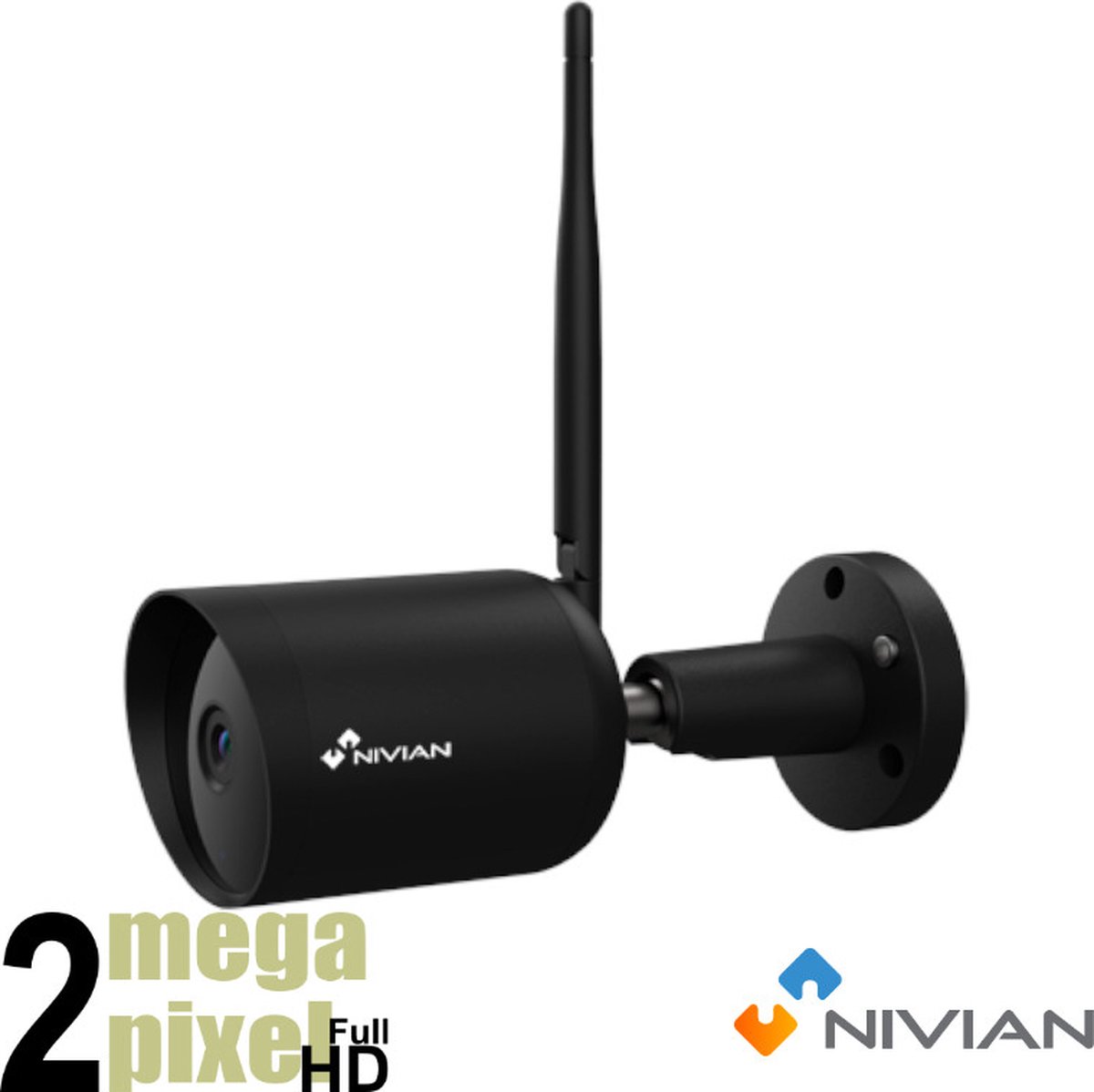 Nivian IPC-01B wifi bewakingscamera - SD-kaart slot - microfoon & speaker - bewegingsdetectie