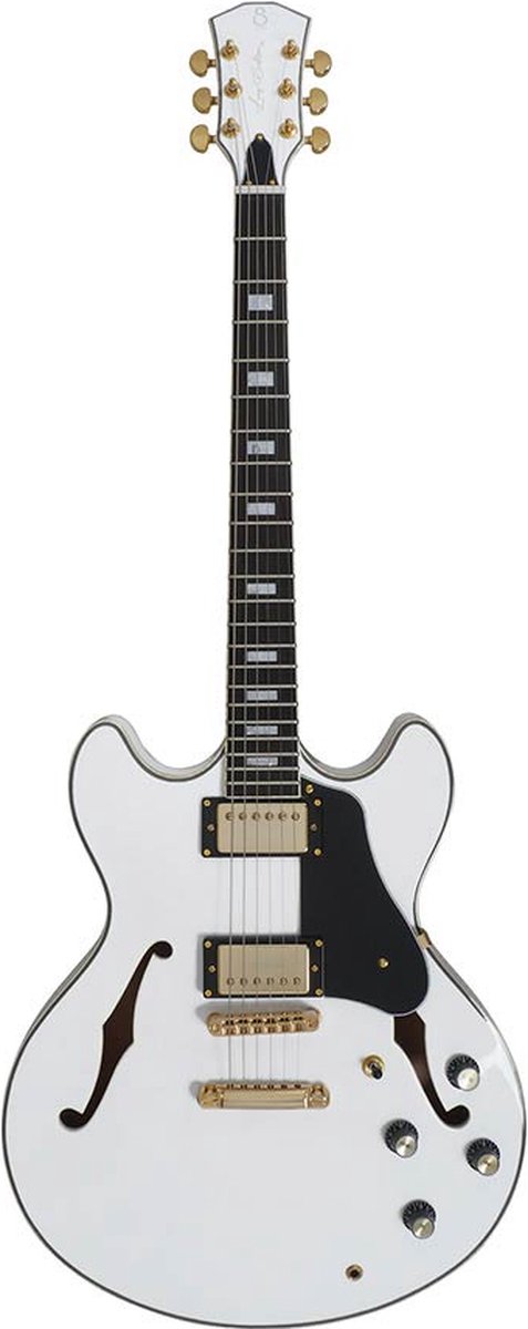 Elektrische gitaar Sire Guitars Archtop H7/WH White Larry Carlton