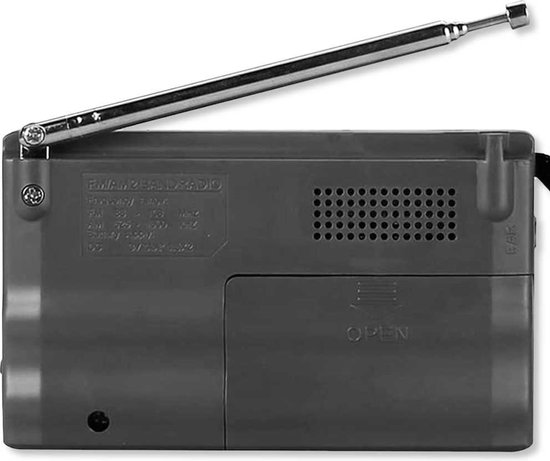 Denver Noodradio - Opwindbaar - FM/AM radio - Noodpakket - Solar
