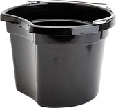 emmer voeder/drinkbak 8 liter zwart