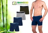 Bamboo Essentials - Ondergoed Heren - 4 Stuks - Boxershort Heren - Assorti - M - Bamboe Boxershorts voor mannen - Bamboe Ondergoed Heren