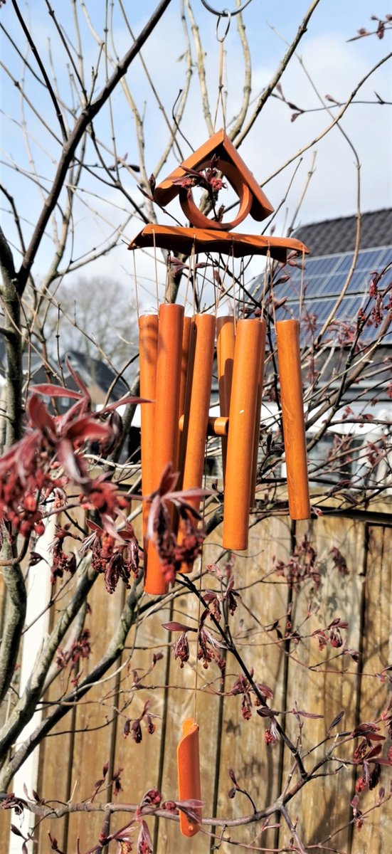 Handgemaakte – Japanse - bamboe - windgong - hanger met - Zen - geluid - Ornament – terras - tuin - interieurdecoratie