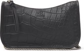 dR Amsterdam Schoudertas - Laurel Croco - Black