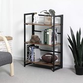 "Industriële Boekenkast van Orion Store - Vintage Design met Metalen Frame - Opbouwbaar - 3 Planken