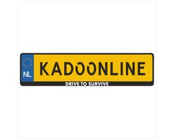 Kentekenplaathouder - Auto - Met Tekst - Drive to survive - Voor Kentekenplaat 520x110mm