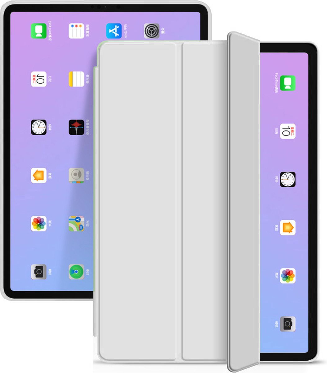 iPad 2021 / 2020 / 2019 hoes - iPad 10.2 inch hoes - Smart Case - Lichtgrijs