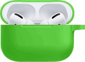 Hoesje voor Apple AirPods Pro Case Siliconen Hoes - Groen