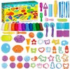 foto van Allerion Klei Set XL – 12 Kleuren Klei – Met 54 Vormpjes, Tools en meer Accessoires – STEM Speelgoed - Inclusief Opbergdoos