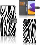Beschermhoesje Geschikt voor Samsung Galaxy A22 4G | M22 Smartphone Hoesje Zebra