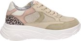 Hip H1580 Lage sneakers - Leren Sneaker - Meisjes - Beige - Maat 32