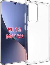 Xiaomi 12 / 12X Hoesje - MobyDefend Transparante TPU Gelcase - Volledig Doorzichtig - GSM Hoesje - Telefoonhoesje Geschikt Voor: Xiaomi 12 / Xiaomi 12X