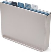 snijplankenset Index 34,6 cm RVS blauw 5-delig