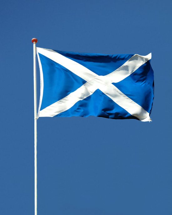 ziek Dwaal Zwart Schotse Vlag - Schotland Vlag - 90x150cm - Scotland Flag - Originele  Kleuren - Sterke... | bol.com