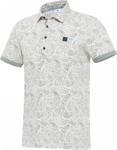 Blue Industry - M25 Polo Paisley Groen - Modern-fit - Heren Poloshirt Maat L