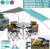 Kingso Caravanluifels-300*200cm-Waterdicht Luifels-Auto tarp-Luifel Caravan-voor Camper Auto-met Opbergzak-Blauw