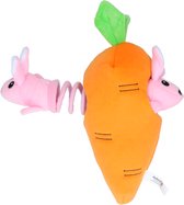 Double Wobble Carrot Conejos - Knuffel voor de hond -