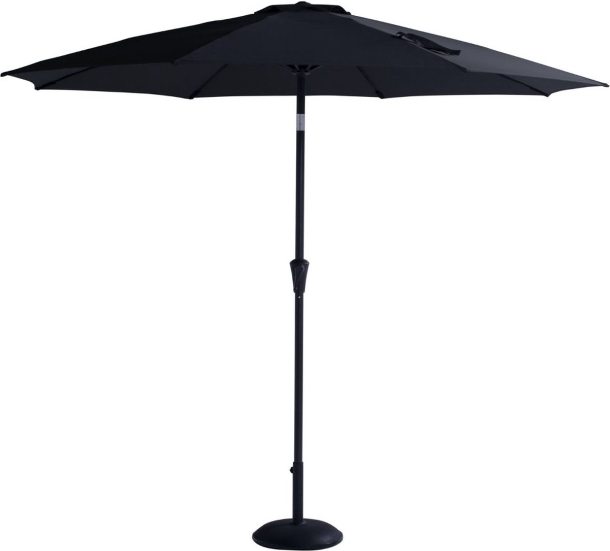 Hartman Parasol droit Jill 270 cm rond vert mousse protection solaire