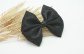Cotton lace regular haarstrik - Kleur Zwart - Haarstrik  - Babyshower - Bows and Flowers