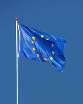 Europese Vlag - Europa Vlag - 90x150cm - Europe Flag - Originele Kleuren - Sterke Kwaliteit Incl Bevestigingsringen - Hoogmoed Vlaggen
