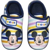 pantoffels Mickey Mouse junior polyester navy/wit maat 25-26