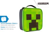 Minecraft Geisoleerde Lunchtas - Cubic Creeper - 23 x 23 x 8,6 CM