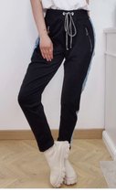 Broek met gaten | zwart | draagbaar t/m maat L