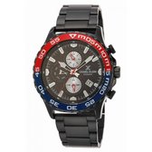 Daniel Klein DK.1.12472-4 - Horloge - Analoog - Mannen - Heren - stalen band - Zwart - Blauw - Rood