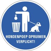 Opruimplicht sticker 400 mm